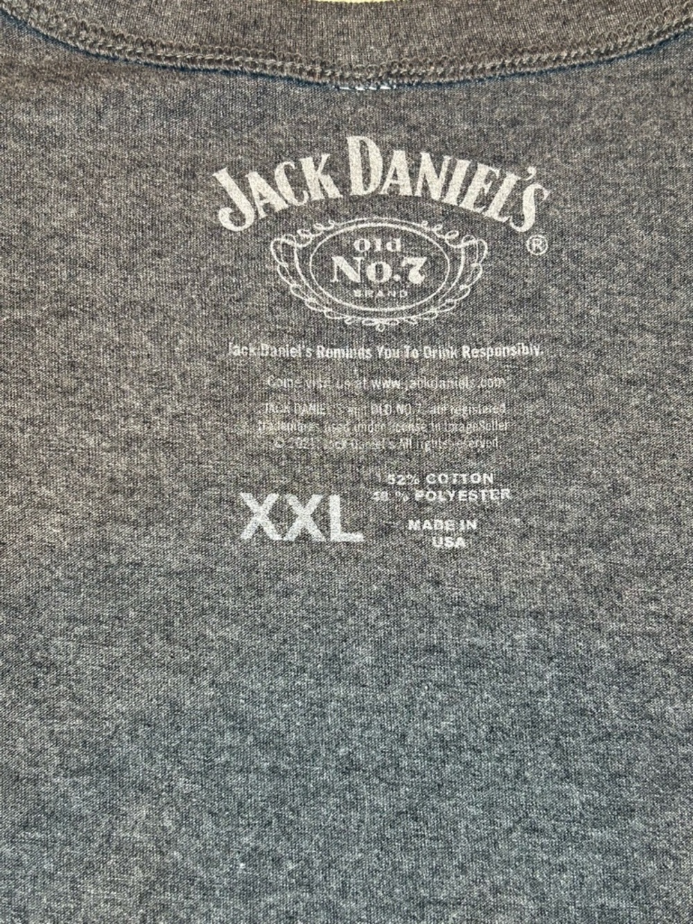 Jack Daniel’s Sleeveless Tank XXL Gray Whiskey Graphic Tee - Picture 3 of 10